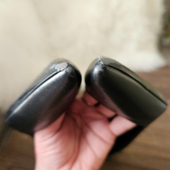 YSL Saint Laurent Leather Pumps, Black, IT 39.5/US 9.5 - Picture 8 of 11